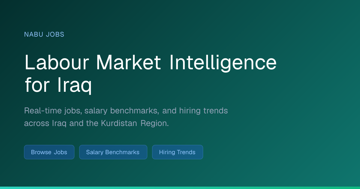 Al Tarsin Scientific Office Jobs in Iraq & Kurdistan — Nabu Jobs